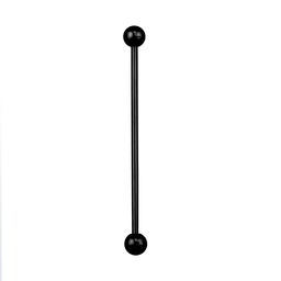 Barbell Industrial de Acero Negro de 1.2 mm