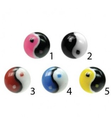 Bola UV con Ying Yang de 1.2 mm