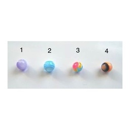 Bola UV con Rayas Colores de 1.2 mm