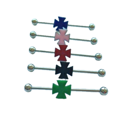 Barbell Industrial de acero con Cruz de Malta Esmaltada