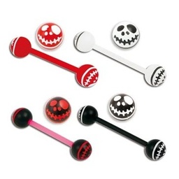 Barbell Flexible con Cara Jack Skellington