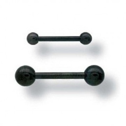 Barbell de Titanio Negro de 1.6 mm