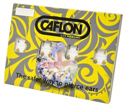 Carton CAFLON de Brillante Blanco en Dorado