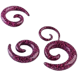 Dilatador Espiral UV de Leopardo Morado