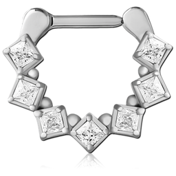 Clicker recto con Joyas Cuadradas