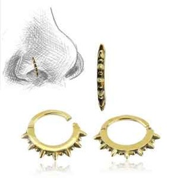 Aro Manejable para la Nariz con Decoración