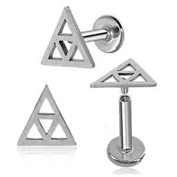 Labret de Rosca Interna con Triángulo Geométrico