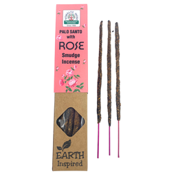 Incienso Earth Inspired - Palo Santo y Rosa (8 Unidades)