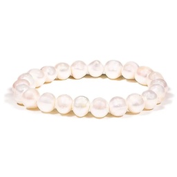 Pulsera de Perlas Blancas de Agua Dulce