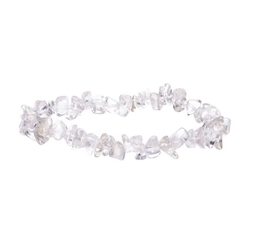 Pulsera Chips de Cuarzo Blanco