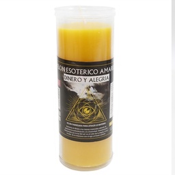 Velón Grande Esotérico Amarillo