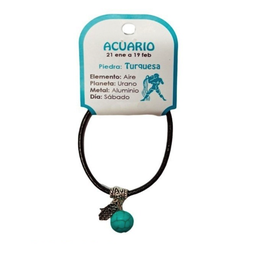 Pulsera Acuario Horóscopo con Piedra