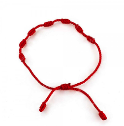 Pulsera Roja de 7 Nudos - Suerte y Protección