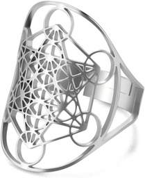 Anillo con Cubo de Metatrón