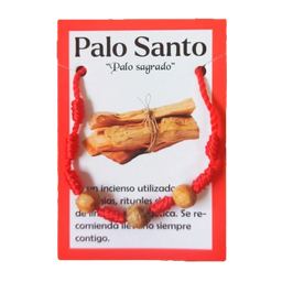 Pulsera 7 Nudos con Palo Santo