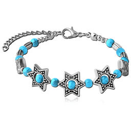 Pulsera con Cuentas y Estrellas