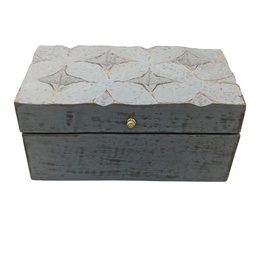 Caja de Madera Multiusos - Estrella Gris Vintage