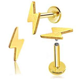 Labret  Dorado con Rayo