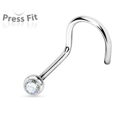 Nostril de Acero con Joya 1 mm (Joya 2.5 mm)