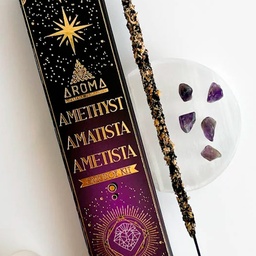Incienso Amatista de AROMA - Paz interior, Intuición y Conexión espiritual