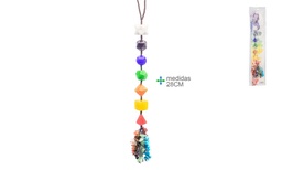 Móvil Colgante con 7 Chakras y Sólidos Platónicos