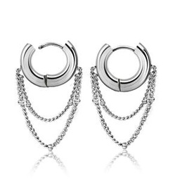 Pendientes de Aro con Cadenas