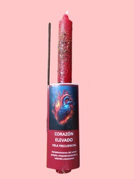 Vela Preparada Corazón Elevado. Amor propio y Empoderamiento.