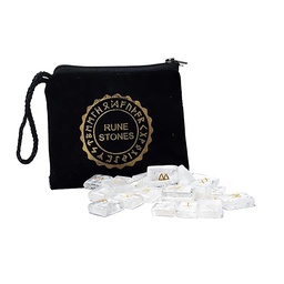 Set de Runas en bolsa de terciopelo Cuarzo Roca