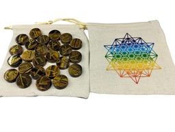 Set de Runas Ojo de Tigre