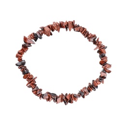 Pulsera Chips Pequeña de Obsidiana Caoba