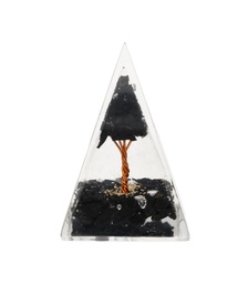 Pirámide Orgonita de Shungit con Árbol 4x4cm